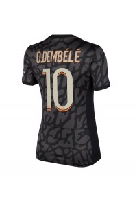 Paris Saint-Germain Ousmane Dembele #10 Jalkapallovaatteet Naisten Kolmaspaita 2023-24 Lyhythihainen
